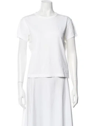 Pre-owned Acne Studios Crew Neck Short Sleeve T-shirt In White
