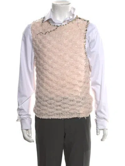 Pre-owned Acne Studios Crew Neck Sleeveless Sweater Vest In Pink