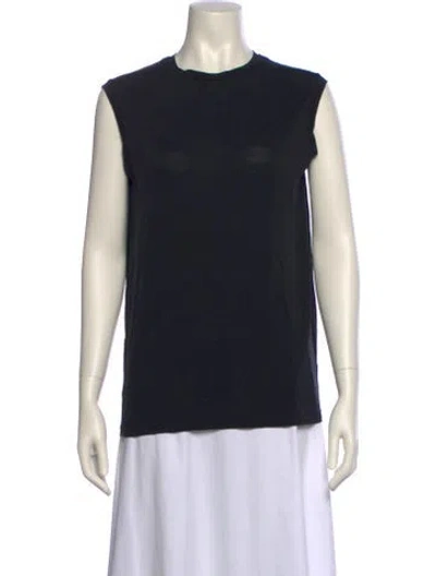 Pre-owned Acne Studios Crew Neck Sleeveless Top In Black