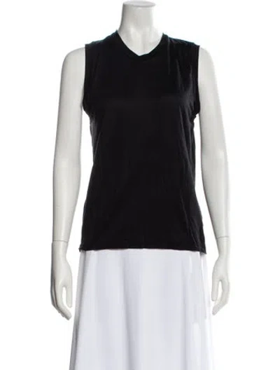 Pre-owned Acne Studios Crew Neck Sleeveless Top In Black