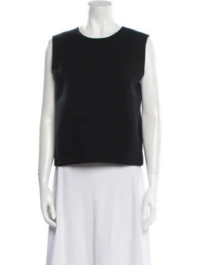 Pre-owned Acne Studios Crew Neck Sleeveless Top In Black