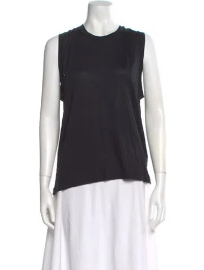 Pre-owned Acne Studios Crew Neck Sleeveless Top In Black