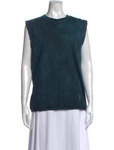 Pre-owned Acne Studios Crew Neck Sleeveless Top In Blue