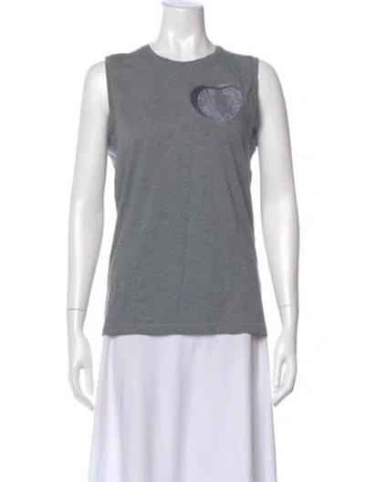 Pre-owned Acne Studios Crew Neck Sleeveless Top In Gray