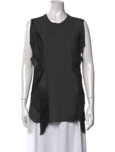 Pre-owned Acne Studios Crew Neck Sleeveless Top In Grey