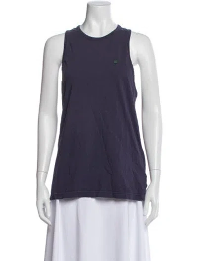 Pre-owned Acne Studios Crew Neck Sleeveless Top In Purple