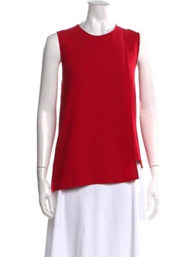 Pre-owned Acne Studios Crew Neck Sleeveless Top In Red