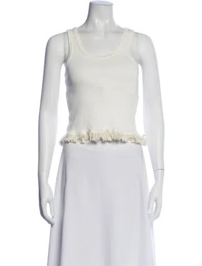 Pre-owned Acne Studios Crew Neck Sleeveless Top W/ Tags In White