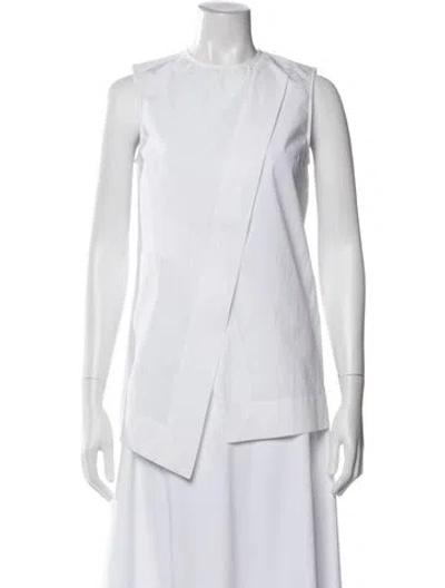 Pre-owned Acne Studios Crew Neck Sleeveless Top In White