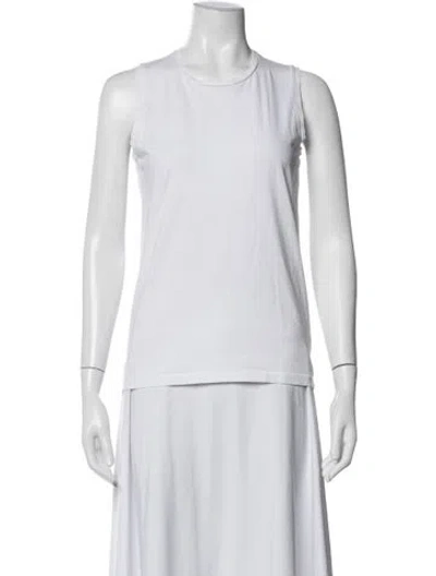 Pre-owned Acne Studios Crew Neck Sleeveless Top In White