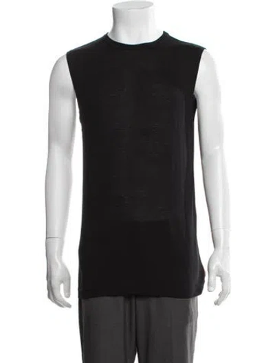 Pre-owned Acne Studios Crew Neck Sleeveless T-shirt In Black