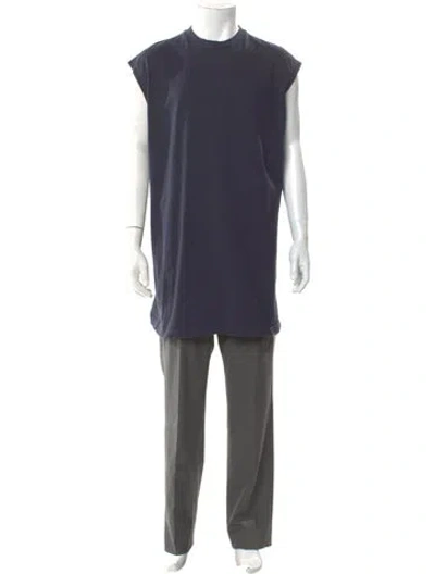 Pre-owned Acne Studios Crew Neck Sleeveless T-shirt In Blue