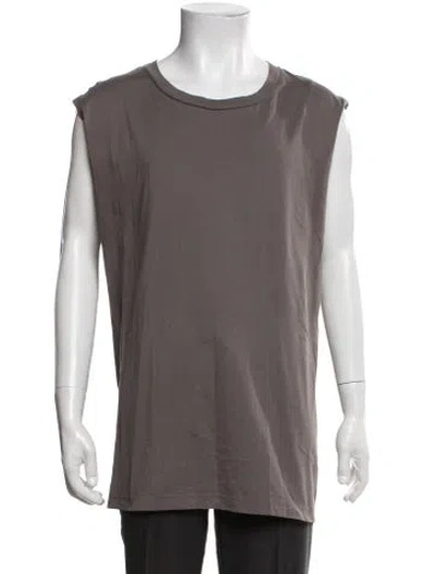 Pre-owned Acne Studios Crew Neck Sleeveless T-shirt In Brown