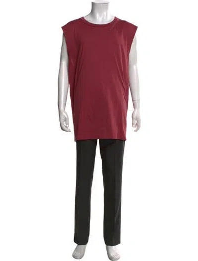 Pre-owned Acne Studios Crew Neck Sleeveless T-shirt In Red