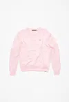 Acne Studios Crew Neck Sweater - Regular Fit In Light Pink