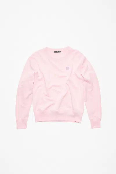 Acne Studios Crew Neck Sweater - Regular Fit In Light Pink