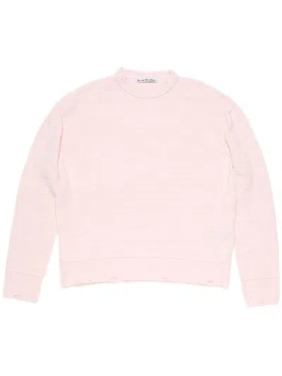 Acne Studios Knit Sweater In Dr5 Baby Pink
