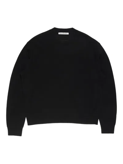 Acne Studios Crew-neck Sweater In Black
