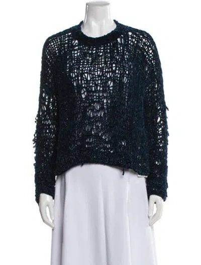 Pre-owned Acne Studios Crew Neck Sweater In Blue