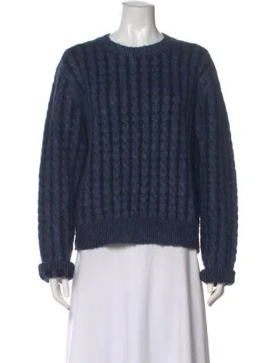 Pre-owned Acne Studios Crew Neck Sweater In Blue