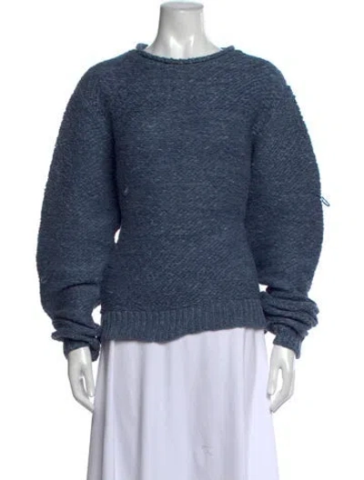 Pre-owned Acne Studios Crew Neck Sweater In Blue