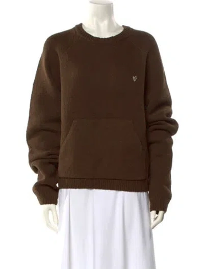 Pre-owned Acne Studios Crew Neck Sweater In Brown