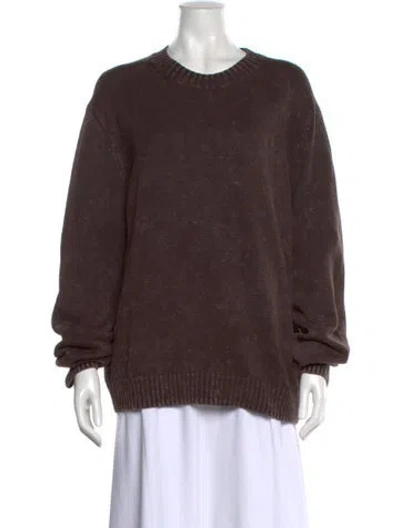 Pre-owned Acne Studios Crew Neck Sweater In Brown