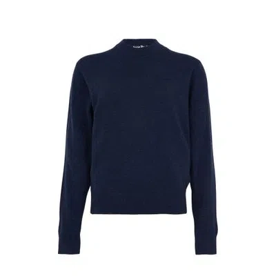 Acne Studios Crew-neck Sweater In Navy