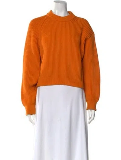 Pre-owned Acne Studios Crew Neck Sweater In Orange