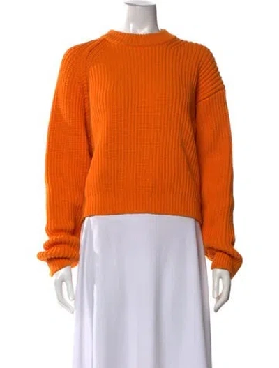 Pre-owned Acne Studios Crew Neck Sweater In Orange