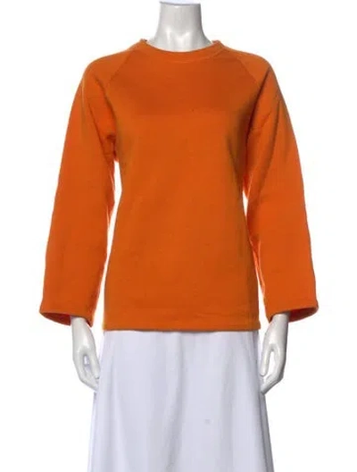 Pre-owned Acne Studios Crew Neck Sweater In Orange