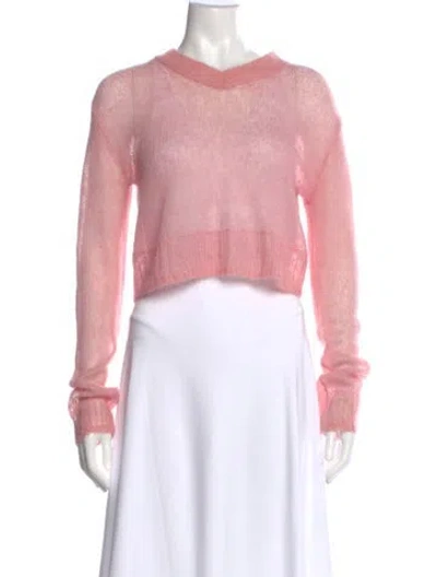 Pre-owned Acne Studios Crew Neck Sweater In Pink