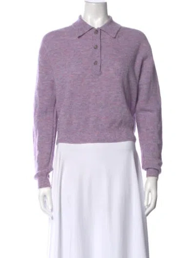 Pre-owned Acne Studios Crew Neck Sweater In Purple