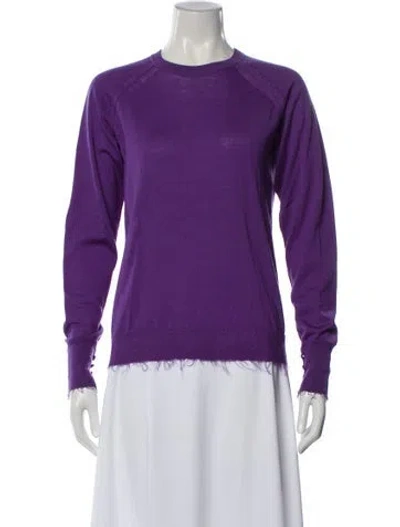 Pre-owned Acne Studios Crew Neck Sweater In Purple
