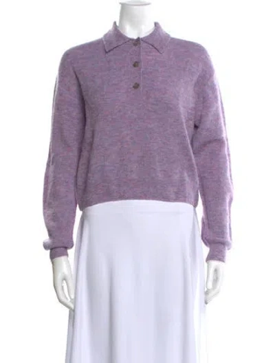 Pre-owned Acne Studios Crew Neck Sweater In Purple