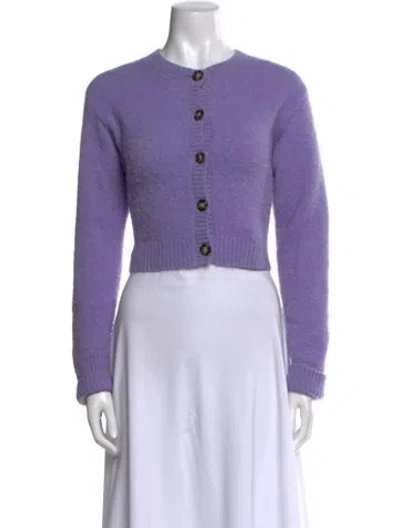 Pre-owned Acne Studios Crew Neck Sweater In Purple