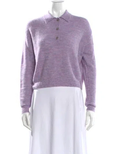 Pre-owned Acne Studios Crew Neck Sweater In Purple