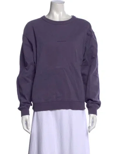 Pre-owned Acne Studios Crew Neck Sweater In Purple