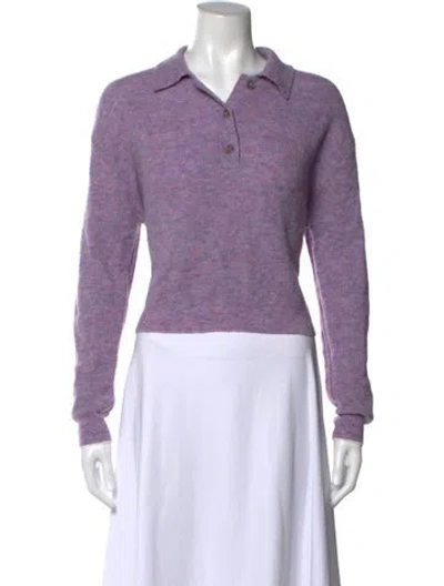 Pre-owned Acne Studios Crew Neck Sweater In Purple