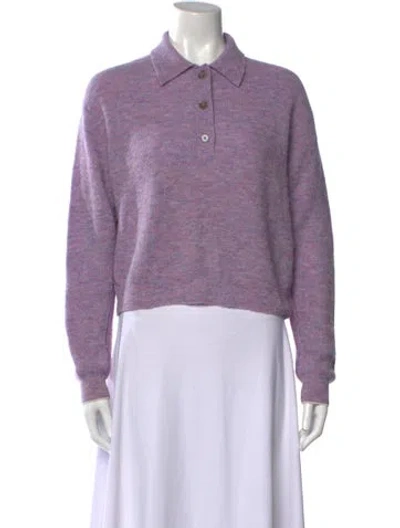 Pre-owned Acne Studios Crew Neck Sweater In Purple