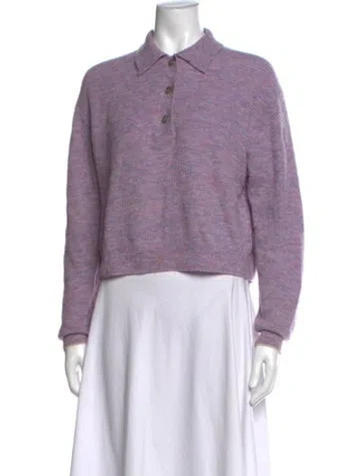 Pre-owned Acne Studios Crew Neck Sweater In Purple