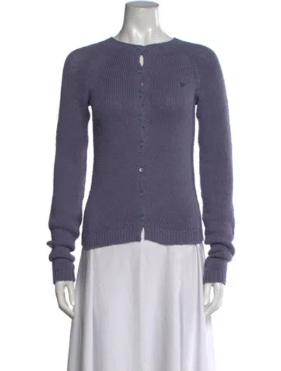 Pre-owned Acne Studios Crew Neck Sweater In Purple