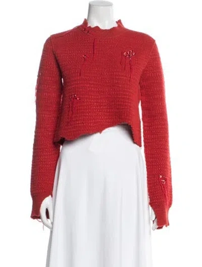 Pre-owned Acne Studios Crew Neck Sweater In Red