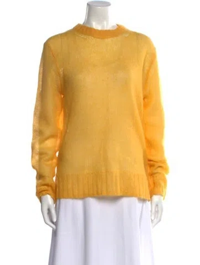 Pre-owned Acne Studios Crew Neck Sweater In Yellow