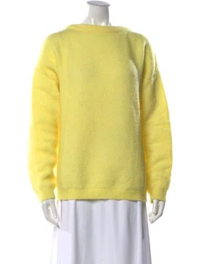 Pre-owned Acne Studios Crew Neck Sweater In Yellow