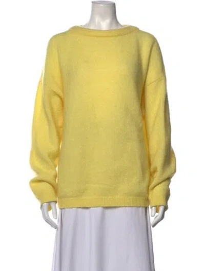 Pre-owned Acne Studios Crew Neck Sweater In Yellow