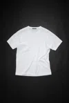 Acne Studios Gender Inclusive Nash Face Patch T-shirt In Optisches Weiss