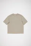 Acne Studios Crew Neck T-shirt - Relaxed Fit In Concrete Grey