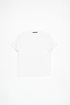 Acne Studios Crew Neck T-shirt- Regular Fit In Optic White