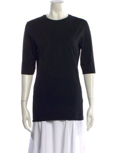 Pre-owned Acne Studios Crew Neck Three-quarter Sleeve T-shirt In Black